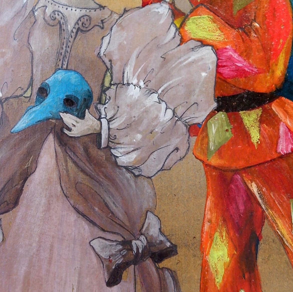 Renée Smith Odou painting on panel - Belgium For Sale 6