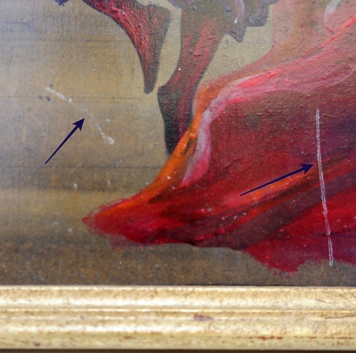 Renée Smith Odou painting on panel - Belgium For Sale 7