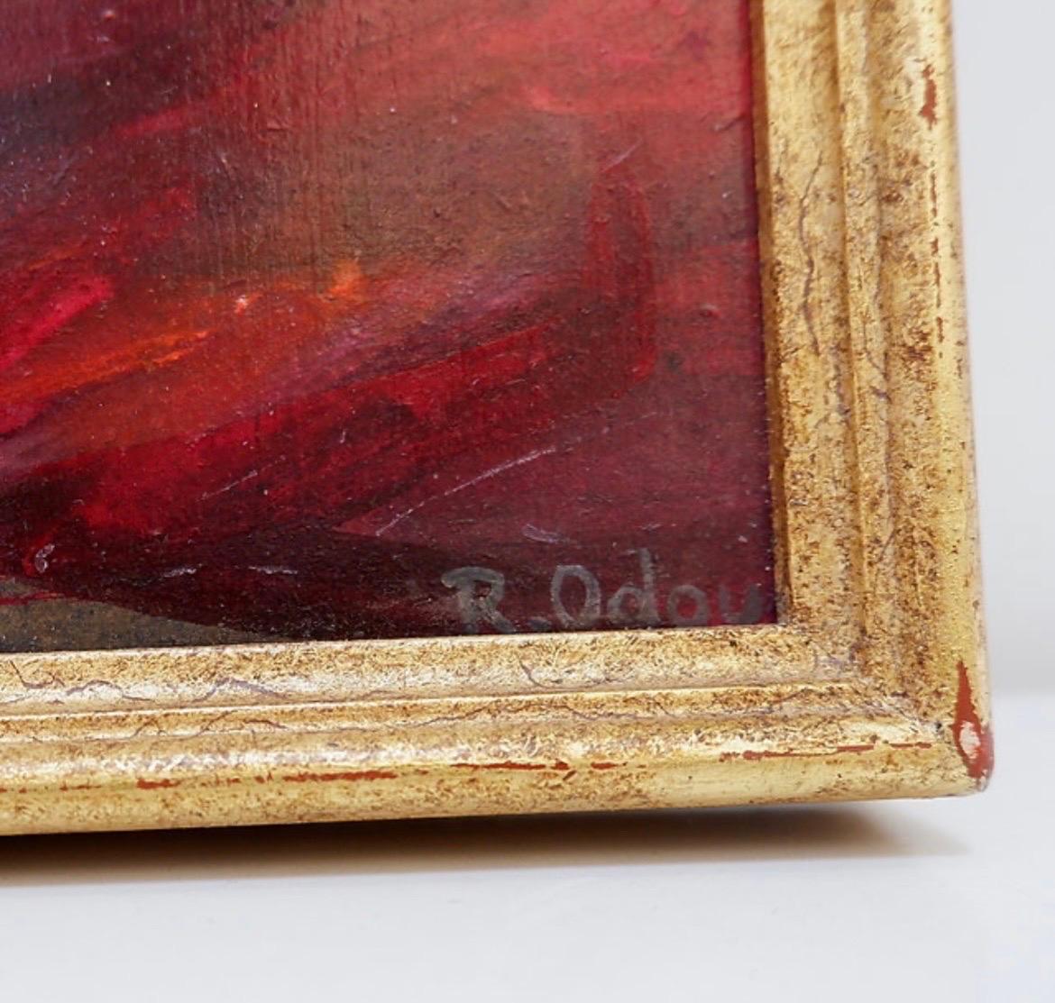 Renée Smith Odou painting on panel - Belgium For Sale 8