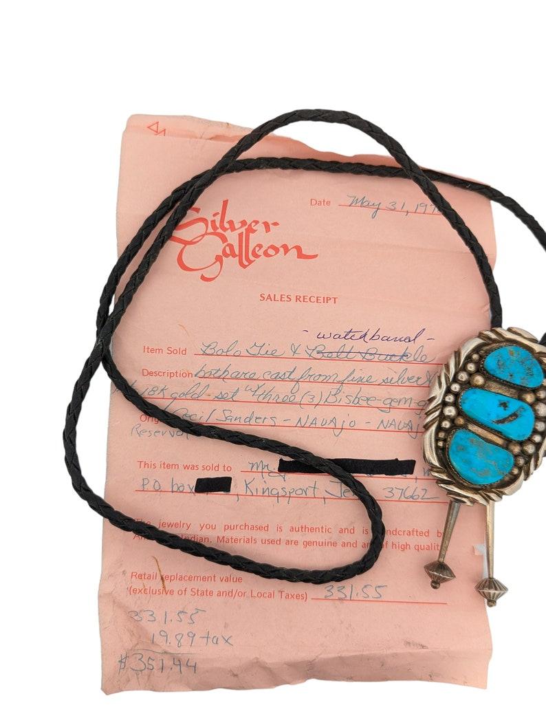 Renegade Run  Vintage Navajo Sterling Silver and Bisbee Turquoise In Excellent Condition In Greeneville, TN