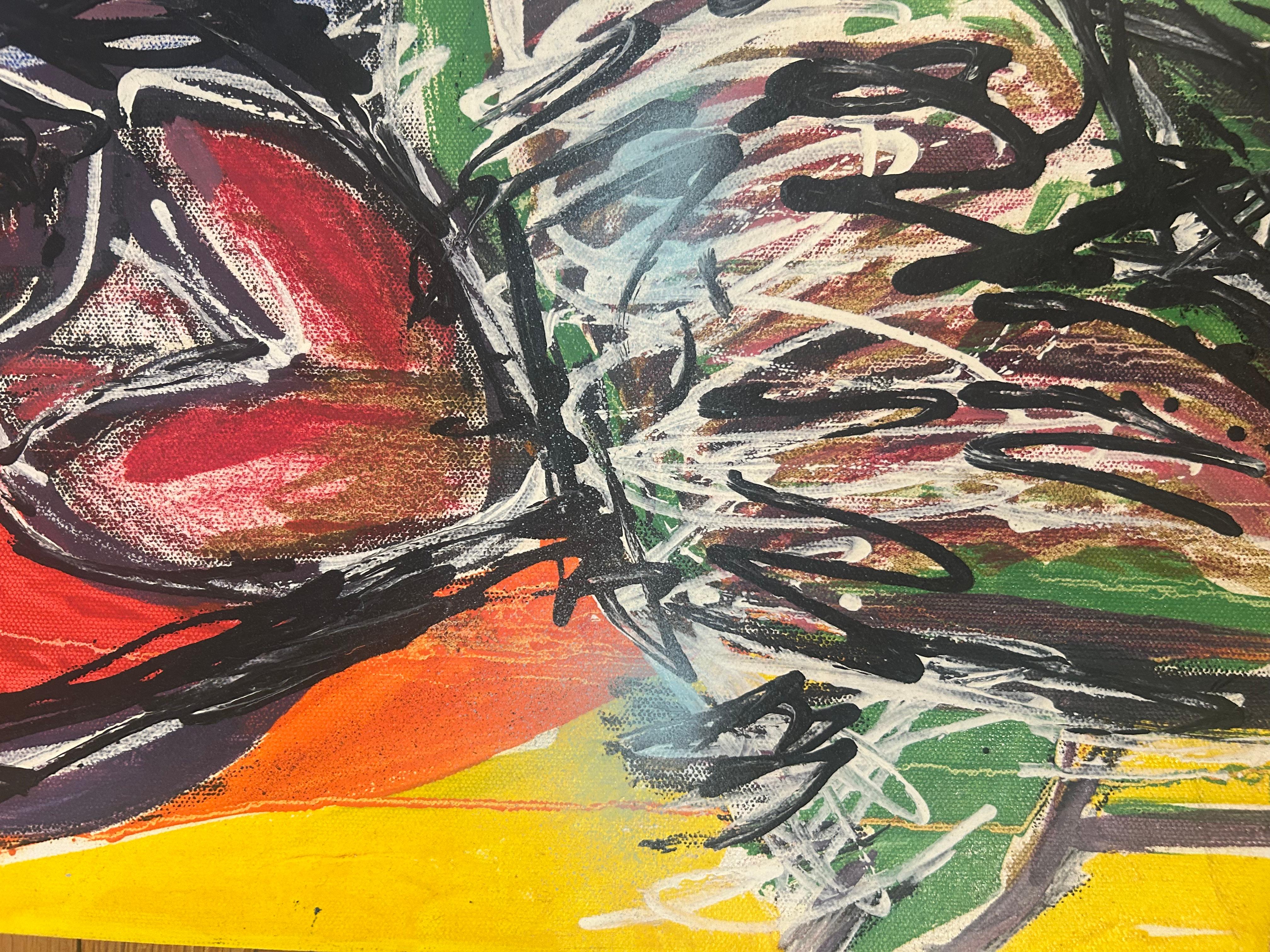 Pittura su tela in stile Graffiti - Painting di Renelio Marin