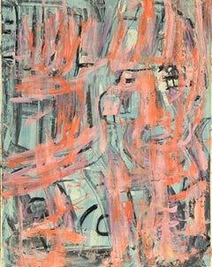 Abstract acrylic painting on Paper