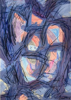 Abstract Colorful Painting on Paper