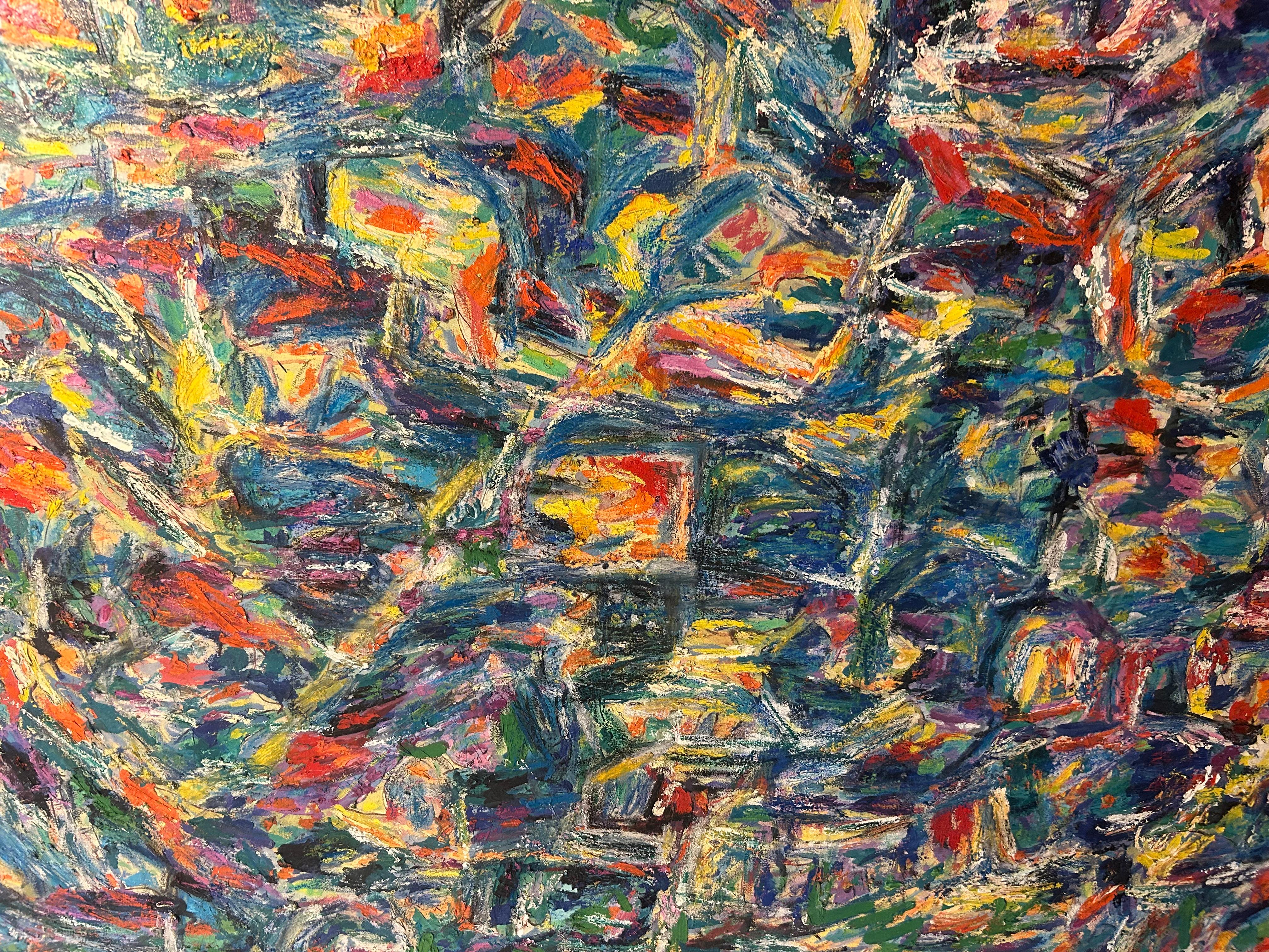 Arcipelago Astrazione 2: Pittura ad olio astratta contemporanea in vendita 6