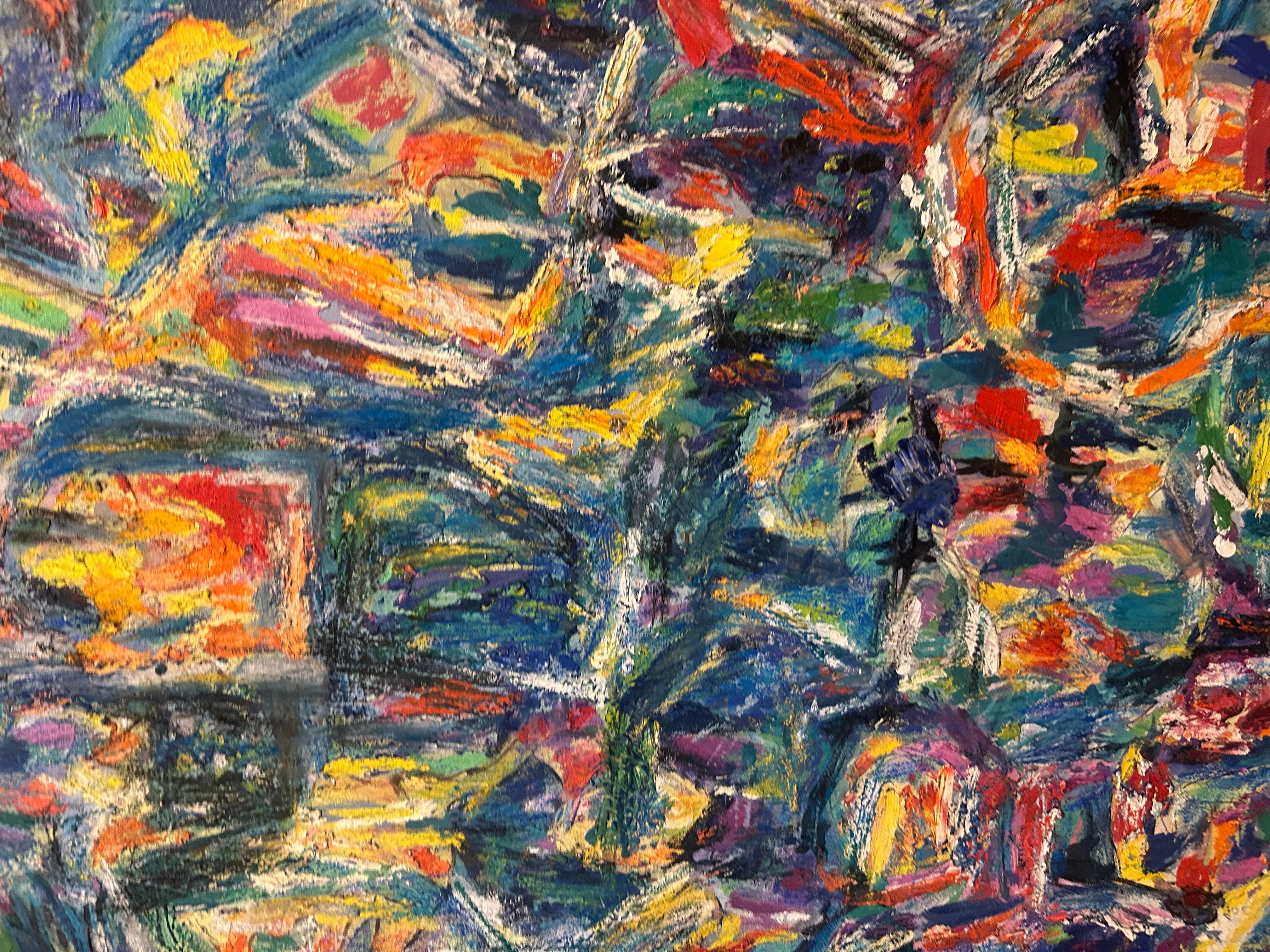 Arcipelago Astrazione 2: Pittura ad olio astratta contemporanea in vendita 4