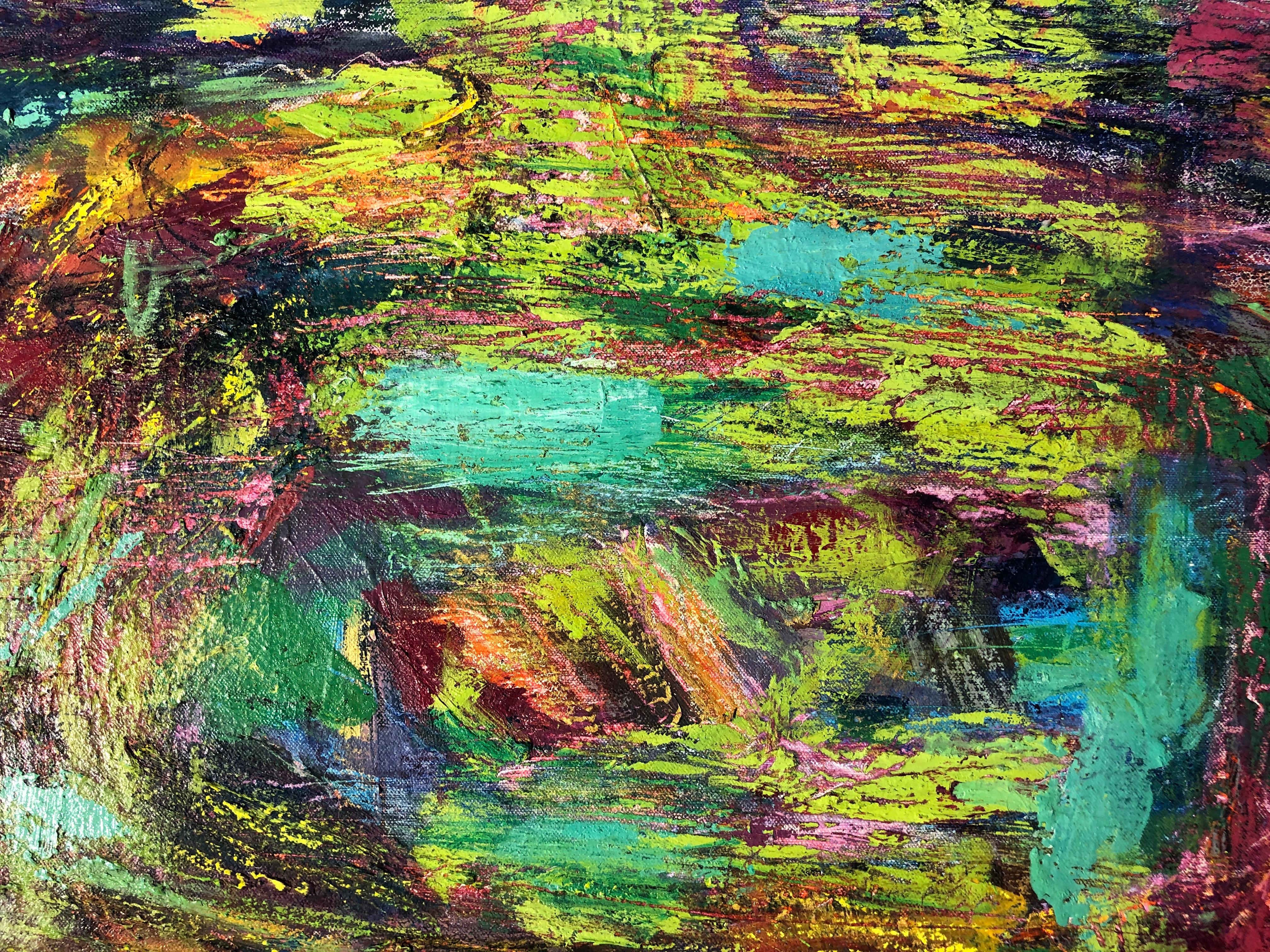 Serie Arcipelago: Pittura ad olio astratta contemporanea - Abstract Painting Grigio di Renelio Marin