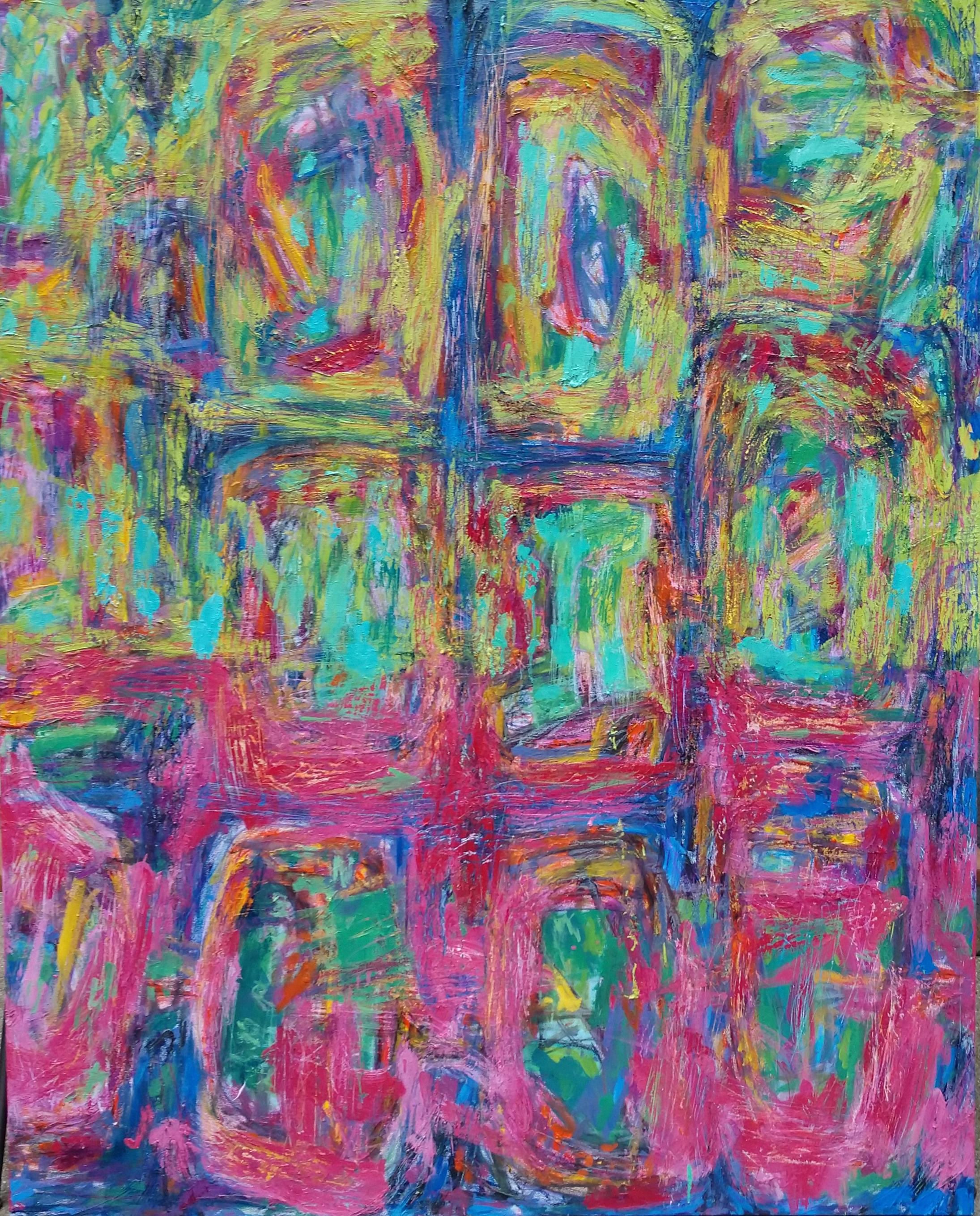 Abstract Painting di Renelio Marin - Serie Arcipelago: Pittura ad olio astratta contemporanea
