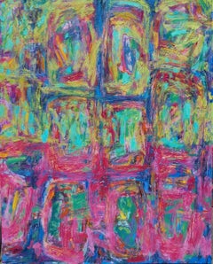 Serie Arcipelago: Pittura ad olio astratta contemporanea