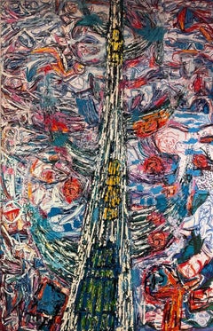 Tree Of Life: Contemporary Figurative Large Scale Oil Painting on Canvas