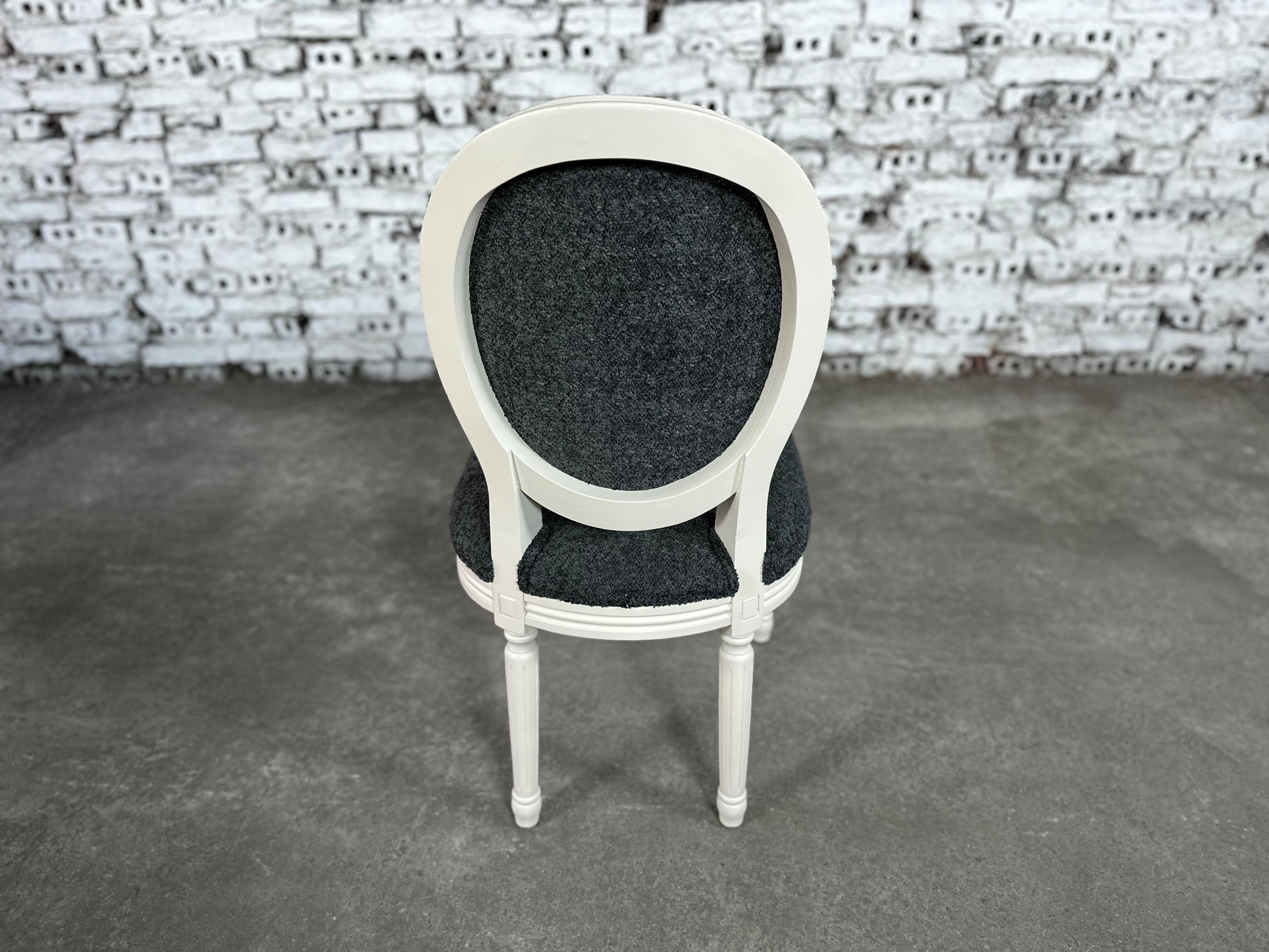 Renewed and Reupholstered French Louis XVI Dining Chairs - Set of 10 12