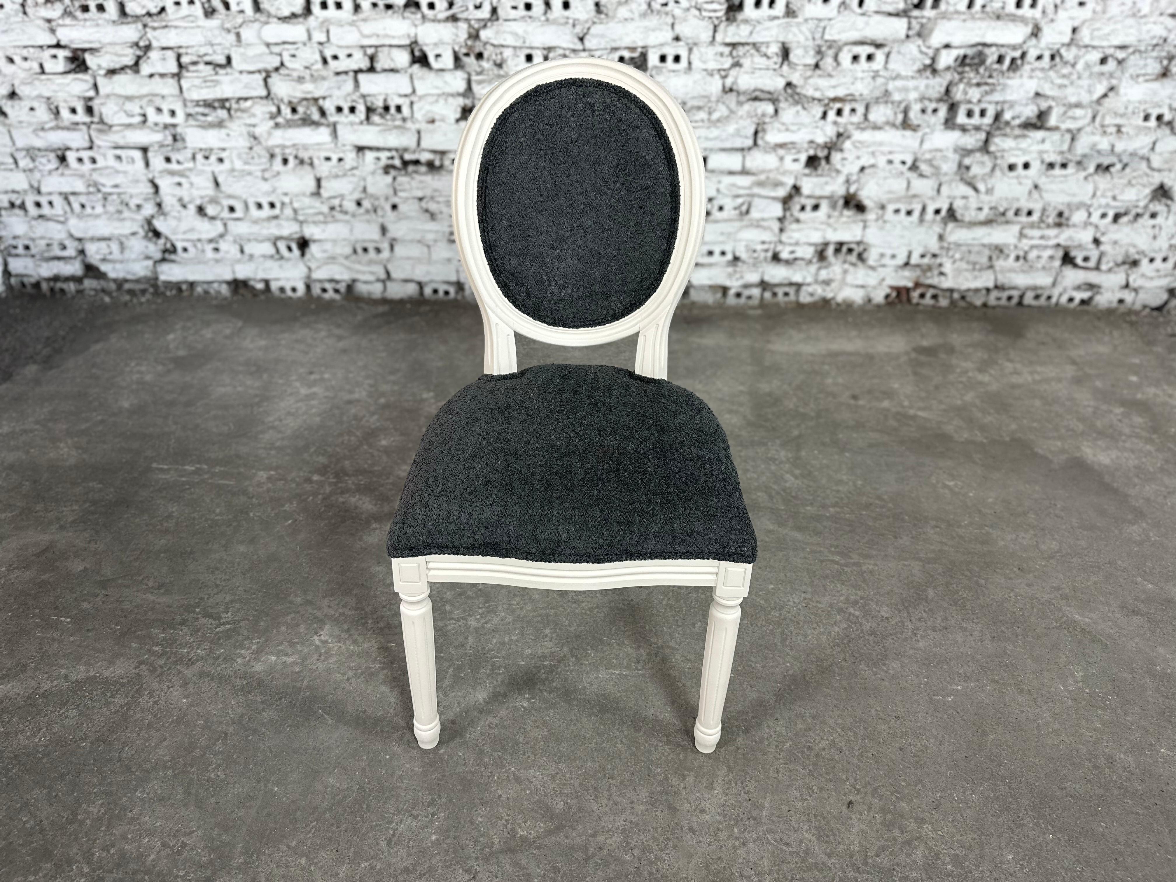 Renewed and Reupholstered French Louis XVI Dining Chairs - Set of 10 4