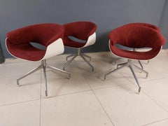 Renewed Sina Swivel Chairs by Uwe Fischer for B&B Italia - Set of 4