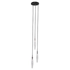 RENG, Aomari, Artisanal Crystal, Elongated Teardrop Trio
