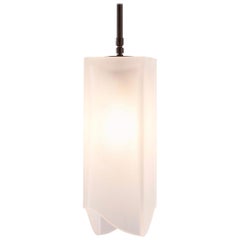 Reng Baron Artisanal Crystal with Sand Finish Light