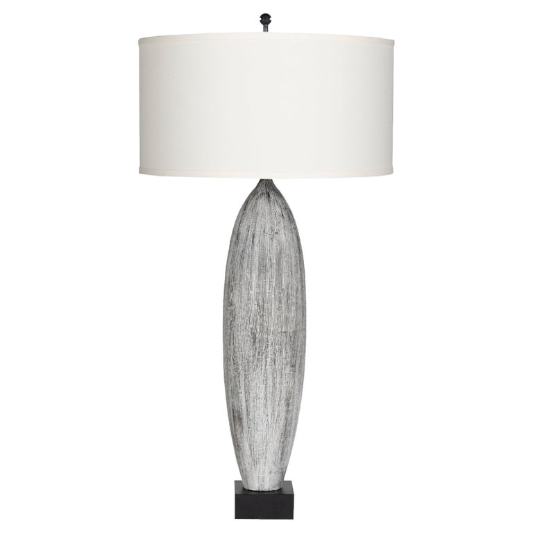 Visual Reference: Reng Ceramic Textured Table Lamp For Sale At 1Stdibs