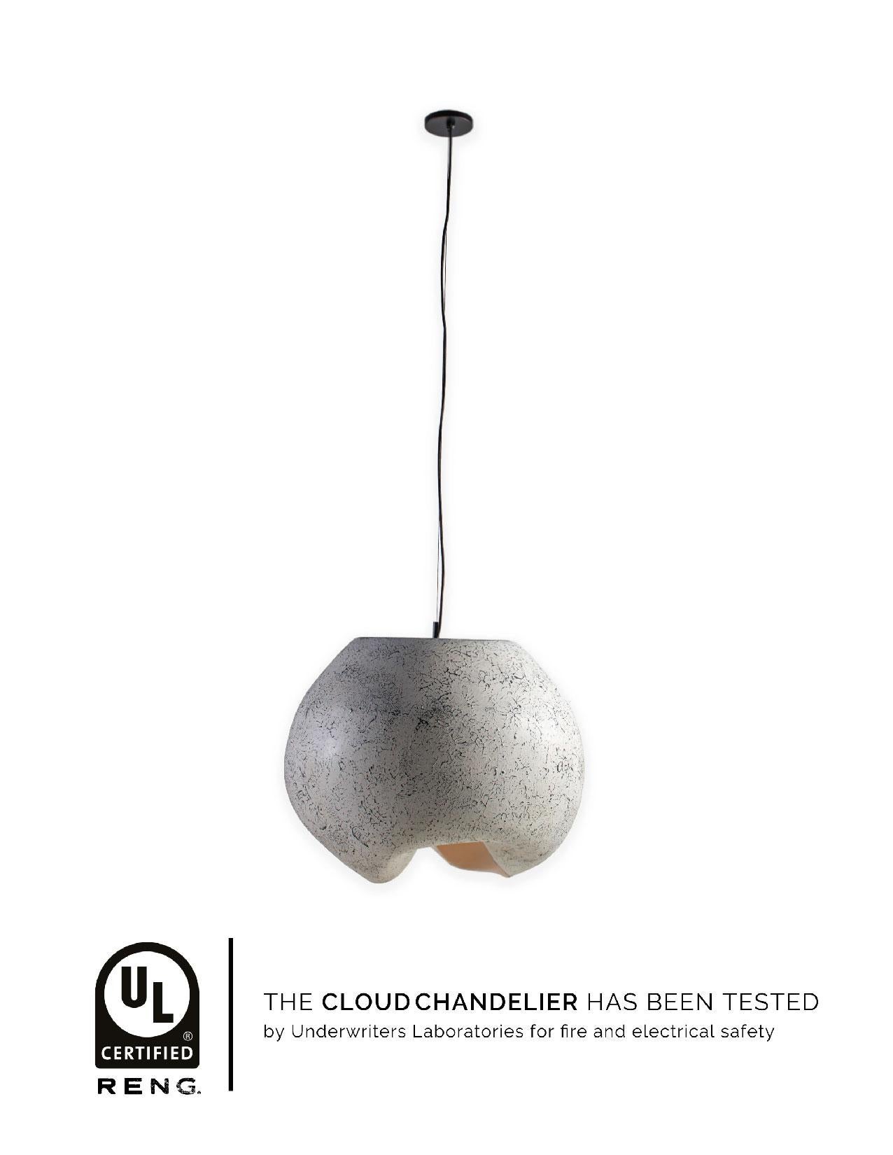 Contemporary RENG, Cloud, Hand Formed Ceramic, Spherical Body with Hand Formed Dimples