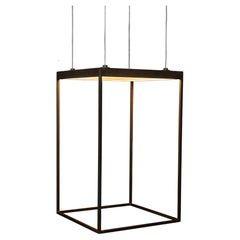 Reng, Kusho II, Architectural Void Space Brass Pendant Light