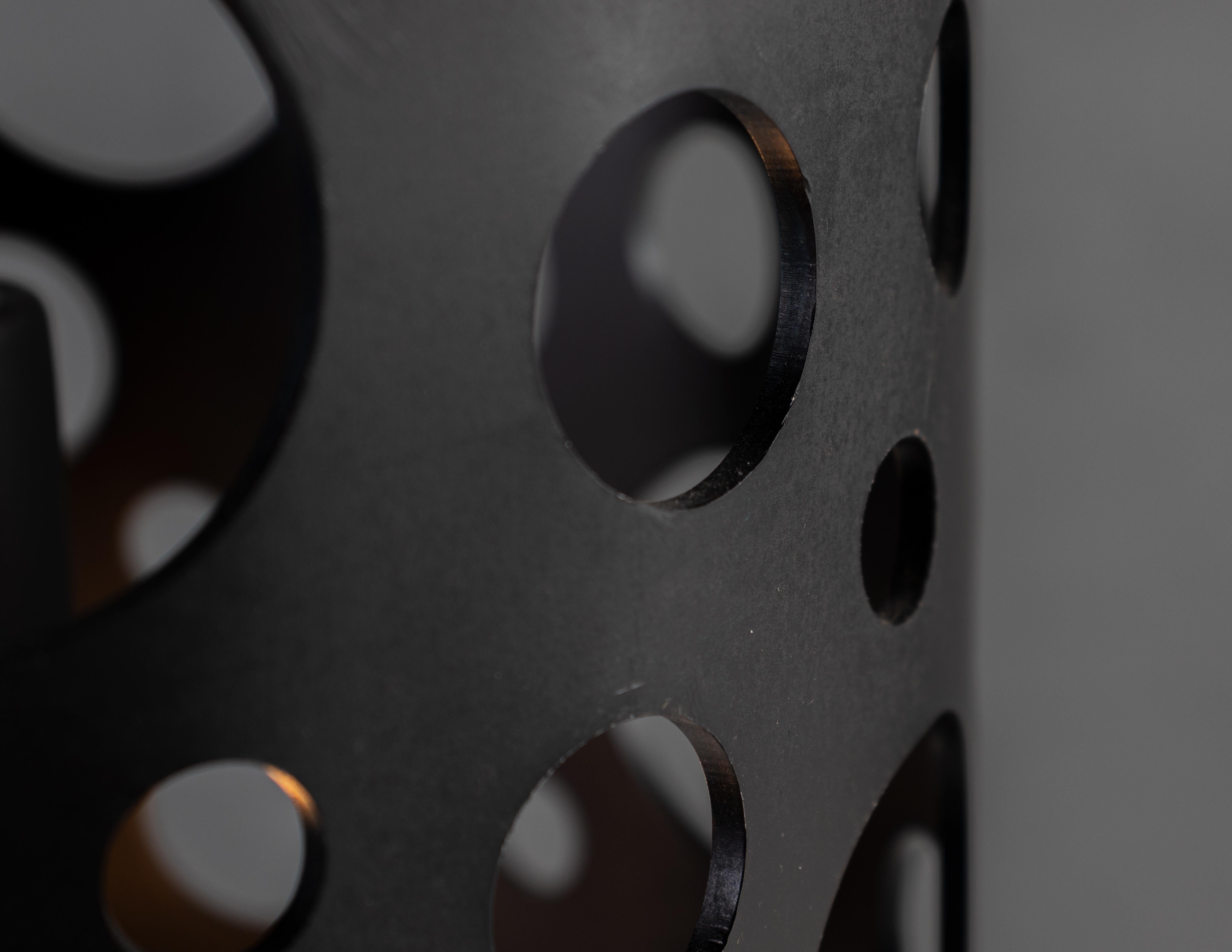 Italian RENG, Pierce I, Forged Steel, Perforated Circular Cut Outs on Cylinder Body