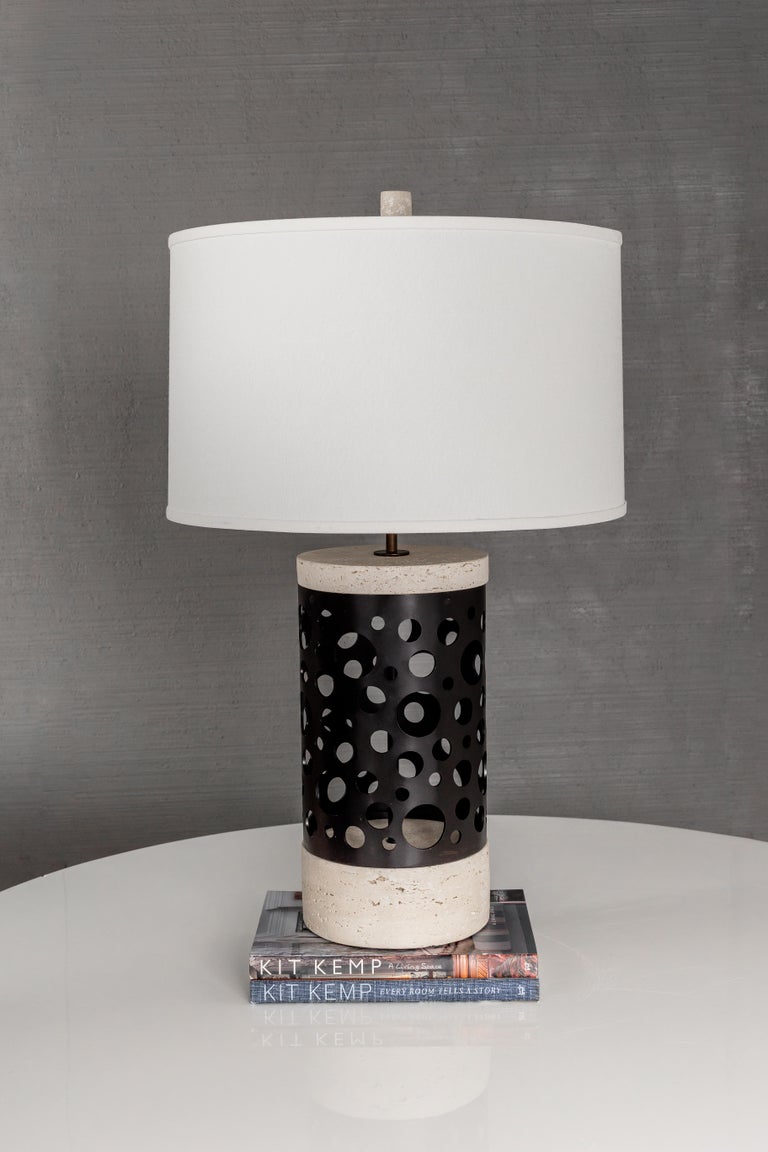 RENG, Pierce Table Lamp, Forged Steel For Sale 4