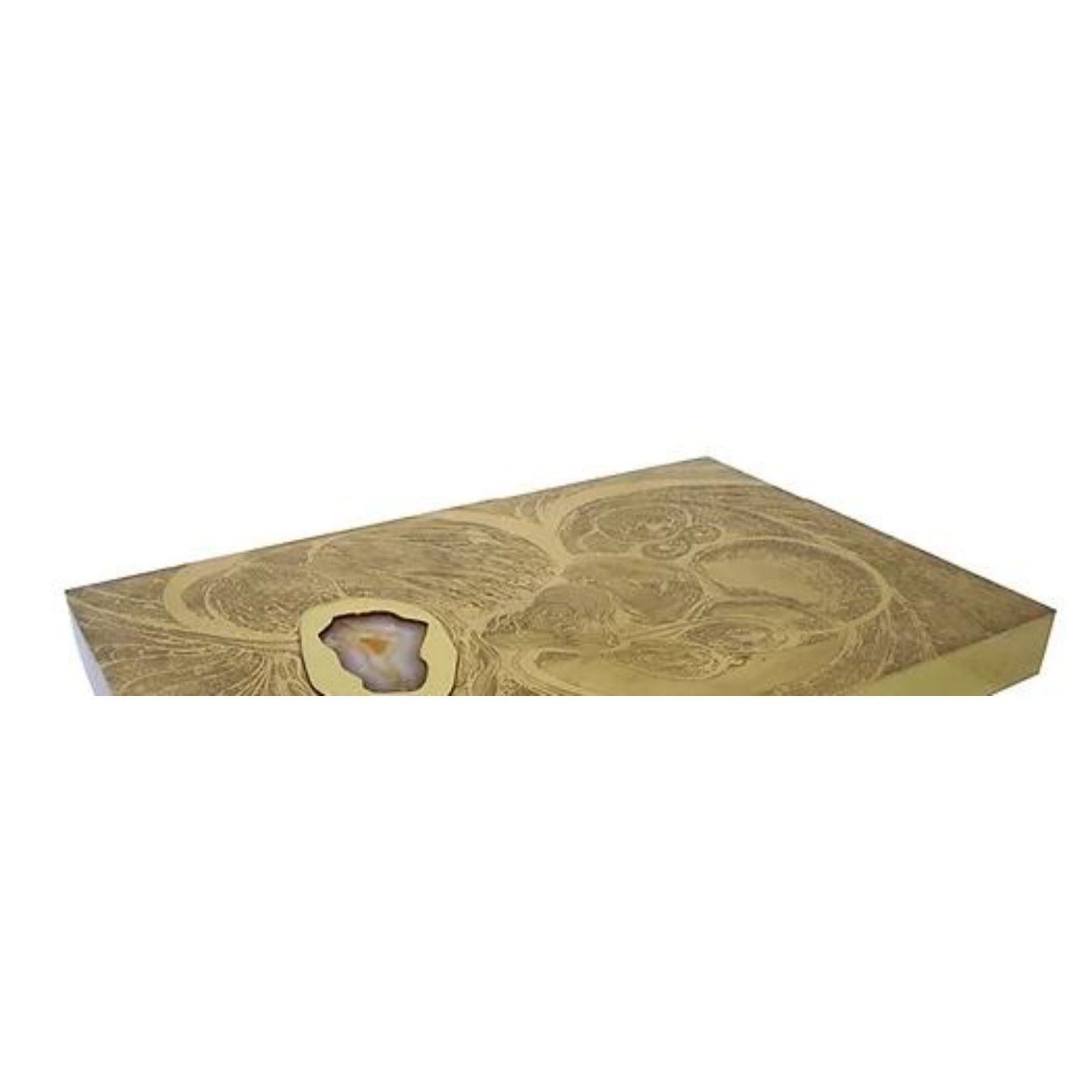 Other Renhilde Brass Coffee Table by Brutalist Be For Sale