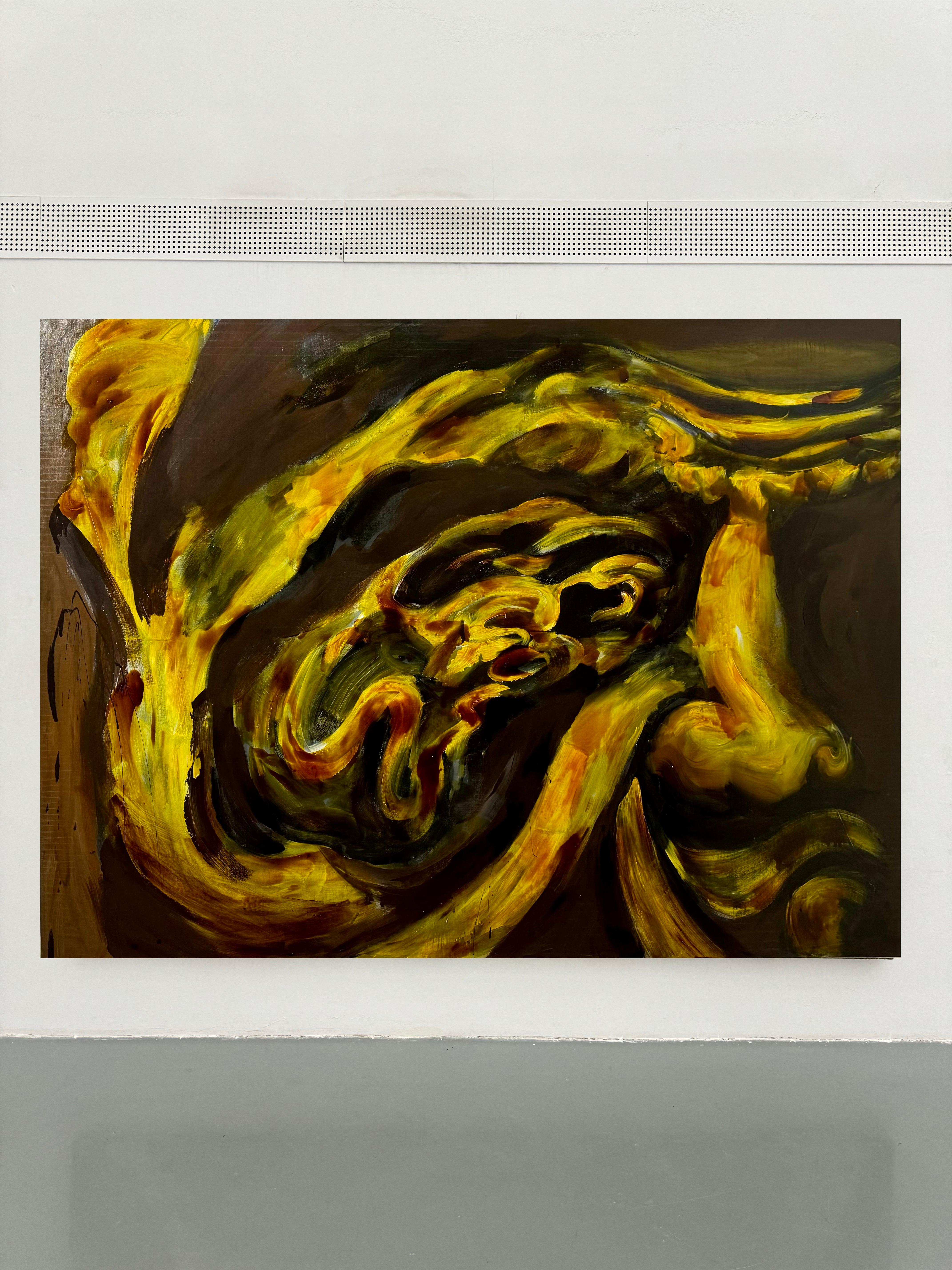 Arte contemporanea cinese di Renjie Gao - Il volto dell'espressionismo astratto-3 in vendita 4