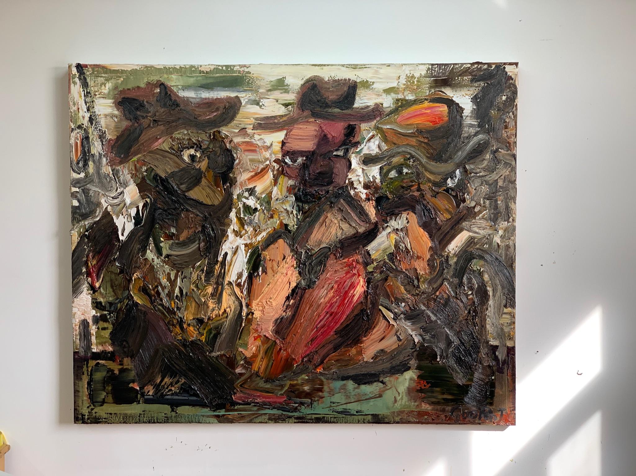 Arte contemporanea cinese di Renjie Gao - Tre Moschettieri in vendita 1