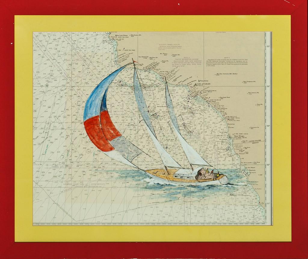 Catalina Island Sailboat - Print by Renner