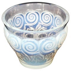 'Rennes' an Art Deco Opalescent Glass Vase by René Lalique