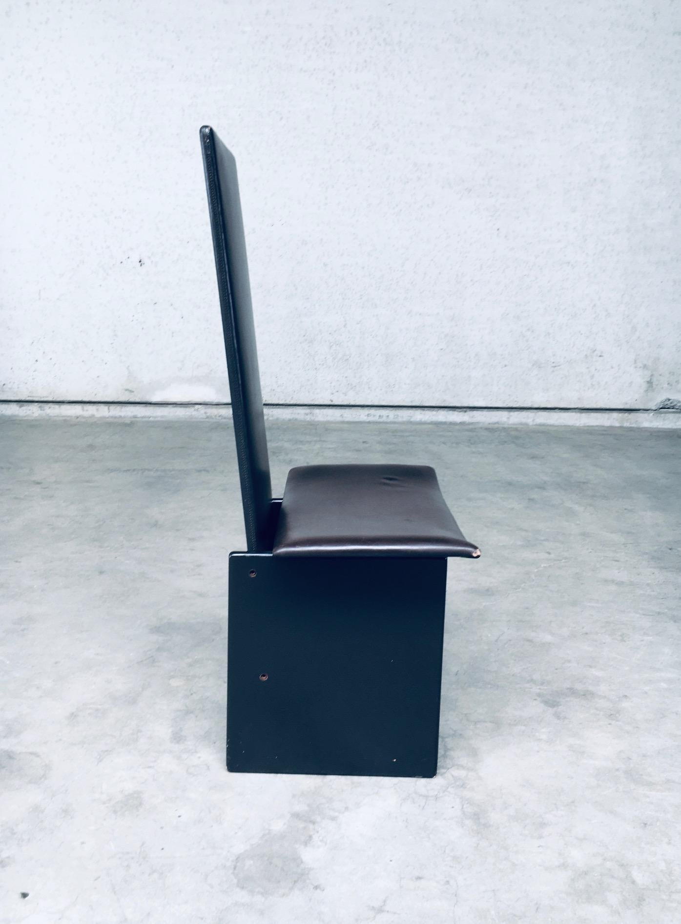 Rennie Dining Chair Set by Kazuhide Takahama for Simon Gavina, Italy, 1980's For Sale 4