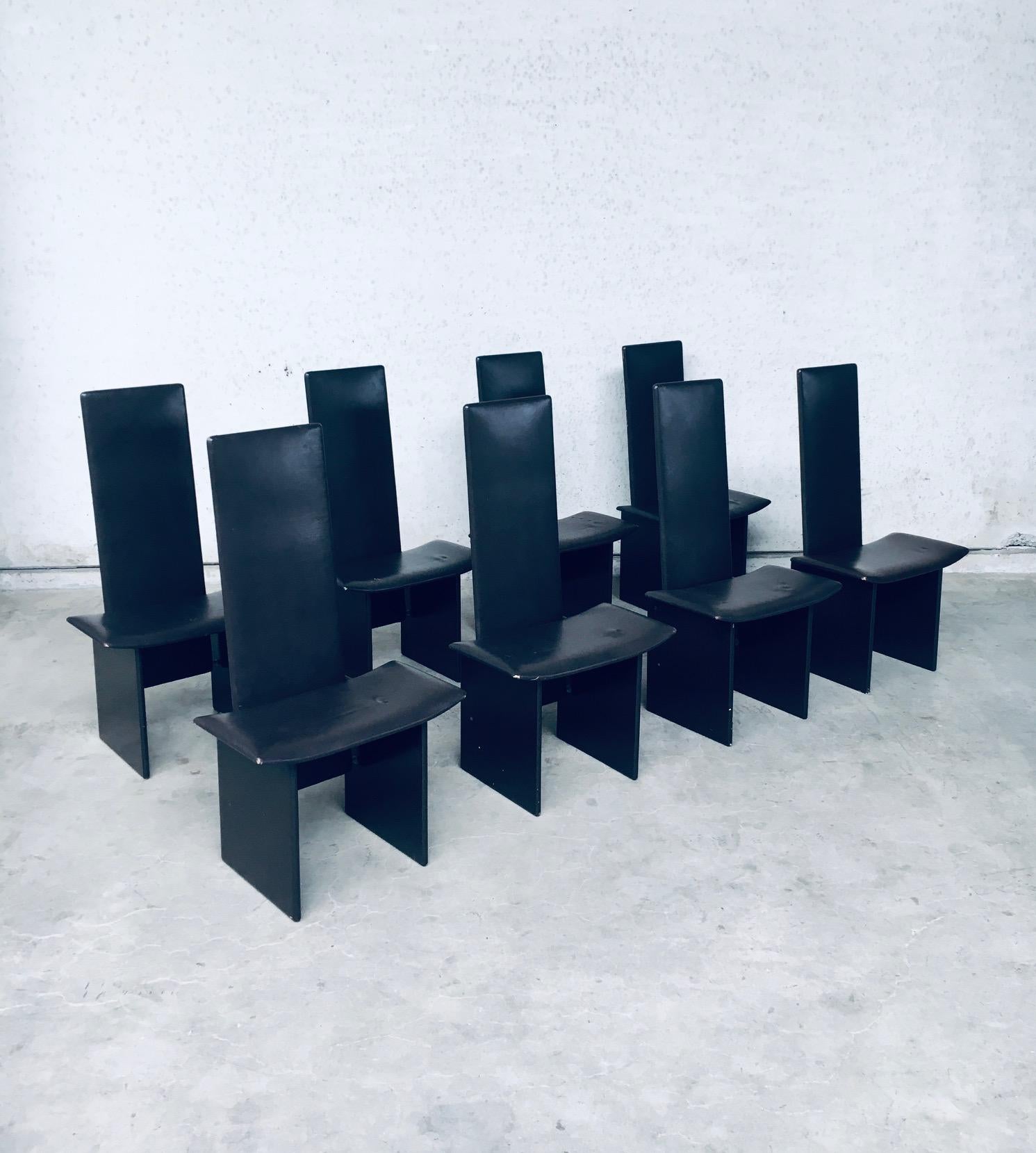 Post-Modern Rennie Dining Chair Set by Kazuhide Takahama for Simon Gavina, Italy, 1980's For Sale