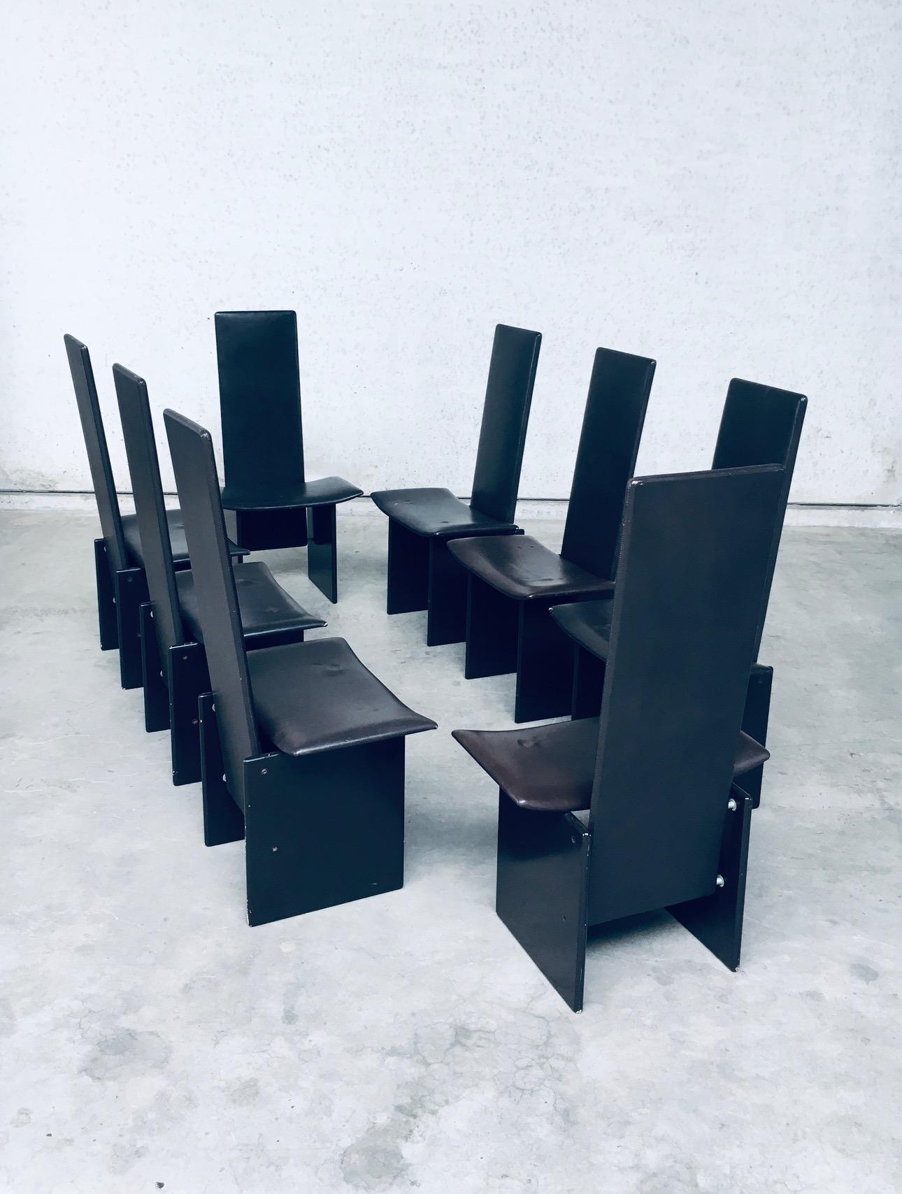 Lacquered Rennie Dining Chair Set by Kazuhide Takahama for Simon Gavina, Italy, 1980's For Sale