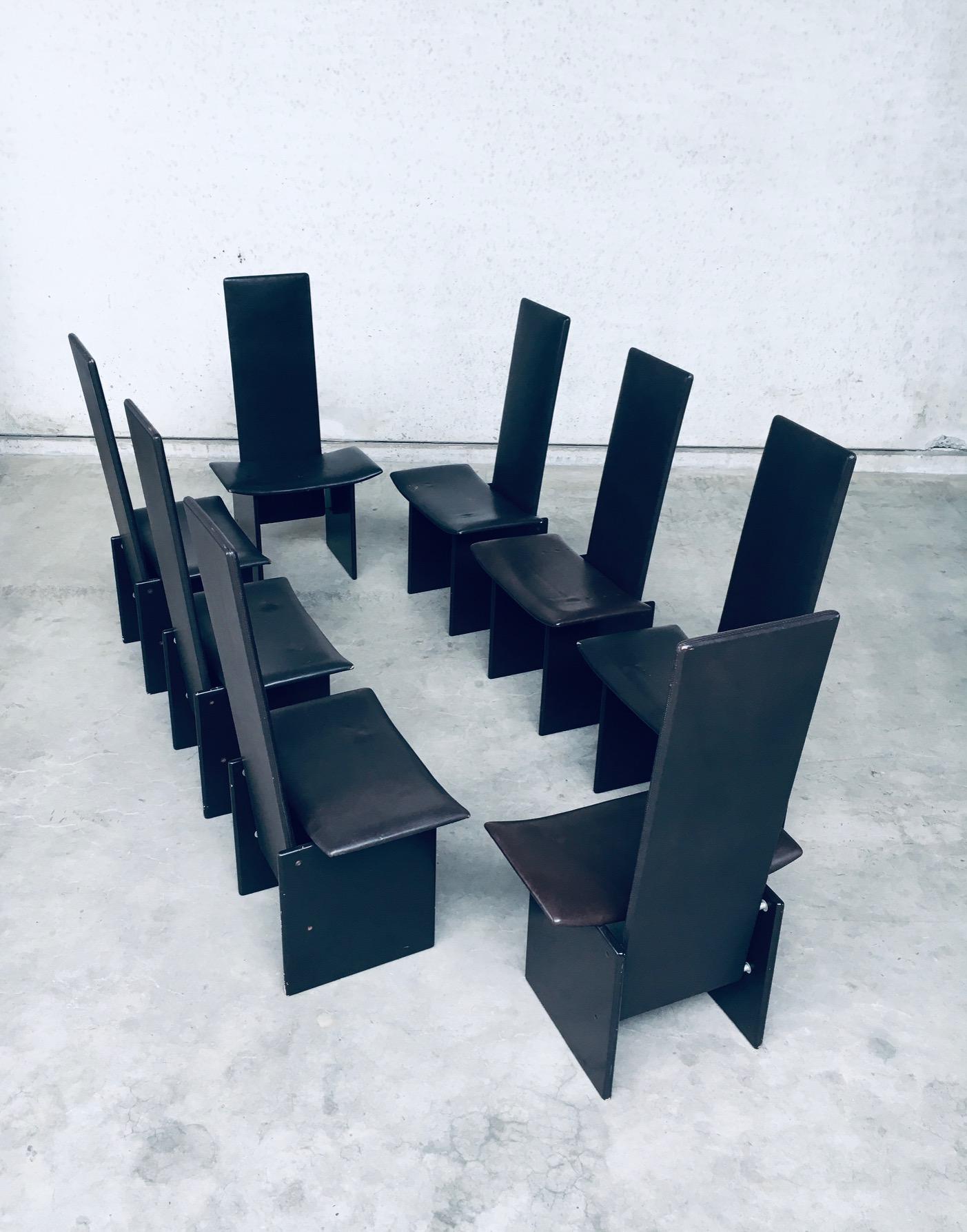 Rennie Dining Chair Set by Kazuhide Takahama for Simon Gavina, Italy, 1980's In Good Condition For Sale In Oud-Turnhout, VAN