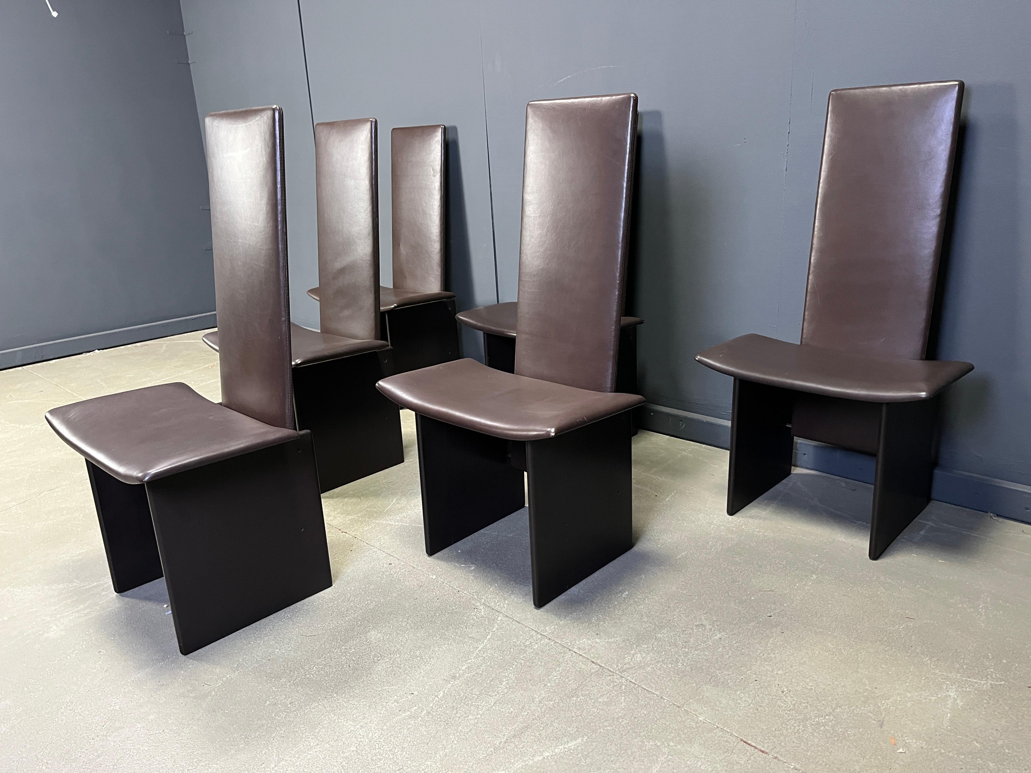 Postmoderno Sedie da pranzo Rennie di Kazuhide Takahama, 1970, Set di 6 in vendita