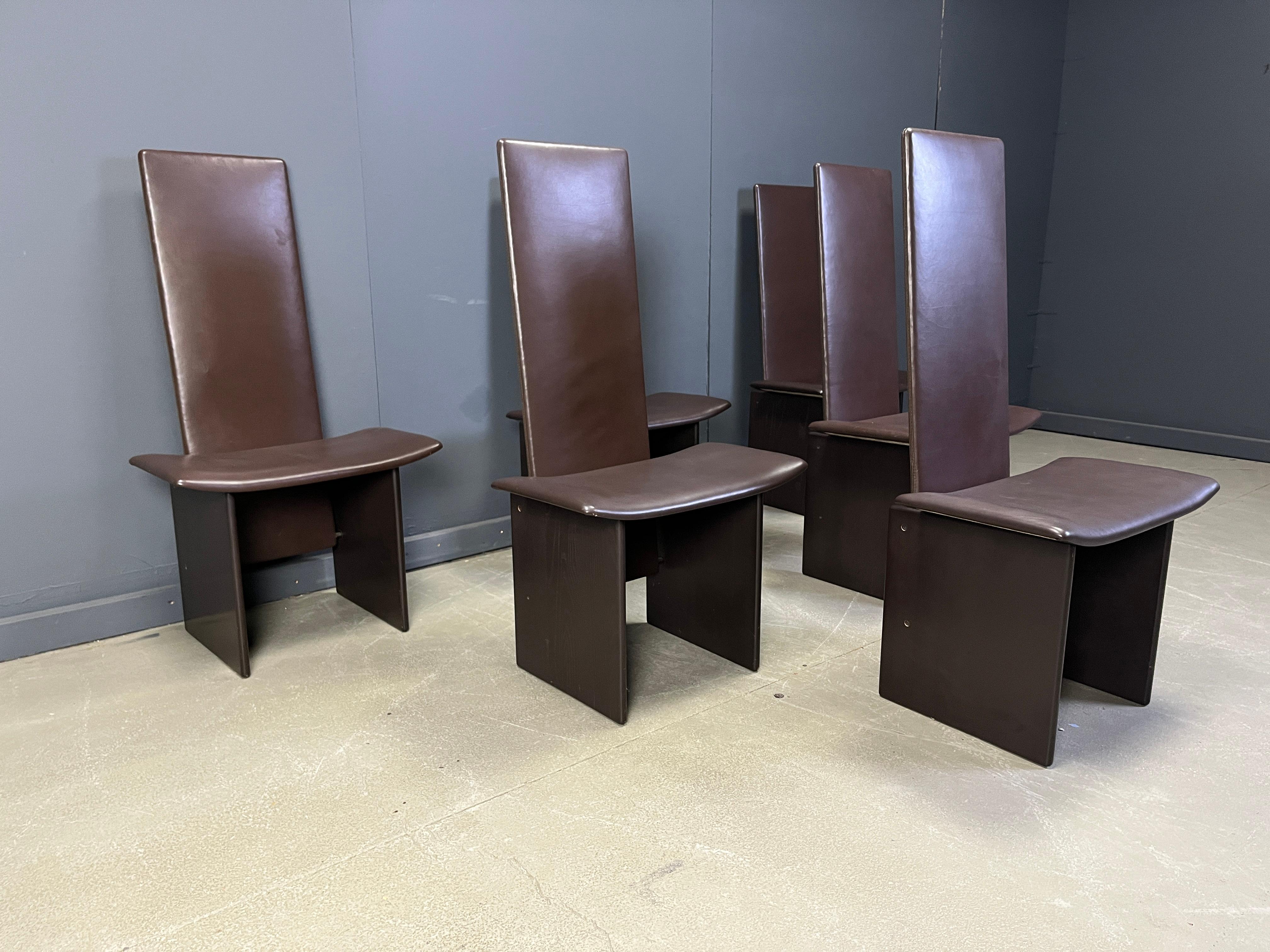 Italiano Sedie da pranzo Rennie di Kazuhide Takahama, 1970, Set di 6 in vendita