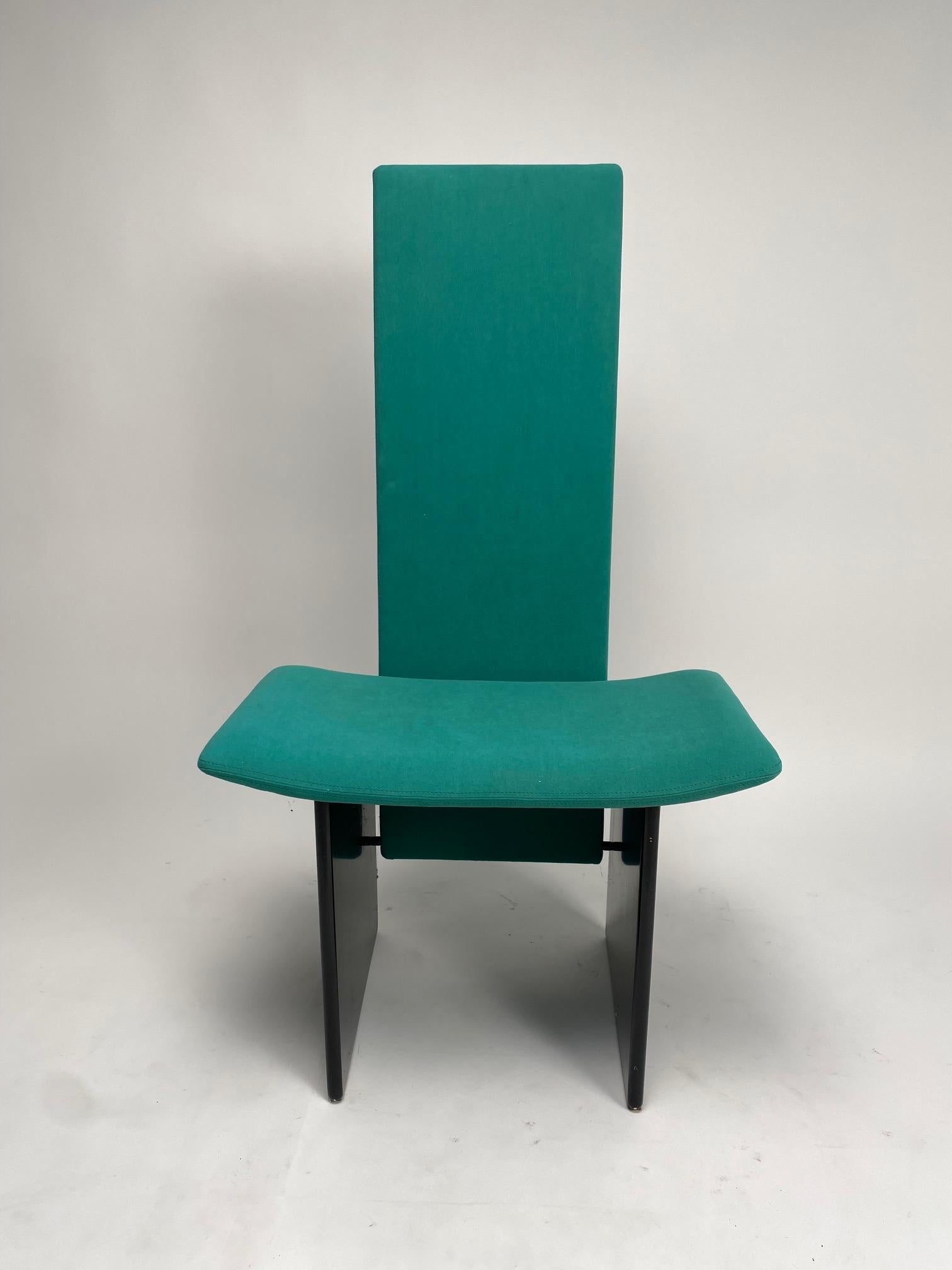 Postmoderne Ensemble de chaises Rennie de Kazuhide Takahama pour Gavina, Kazuki, Italie, 1980 en vente