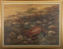 Renny Ridehalgh - 20th Century Acrylic, Adventurous Crab