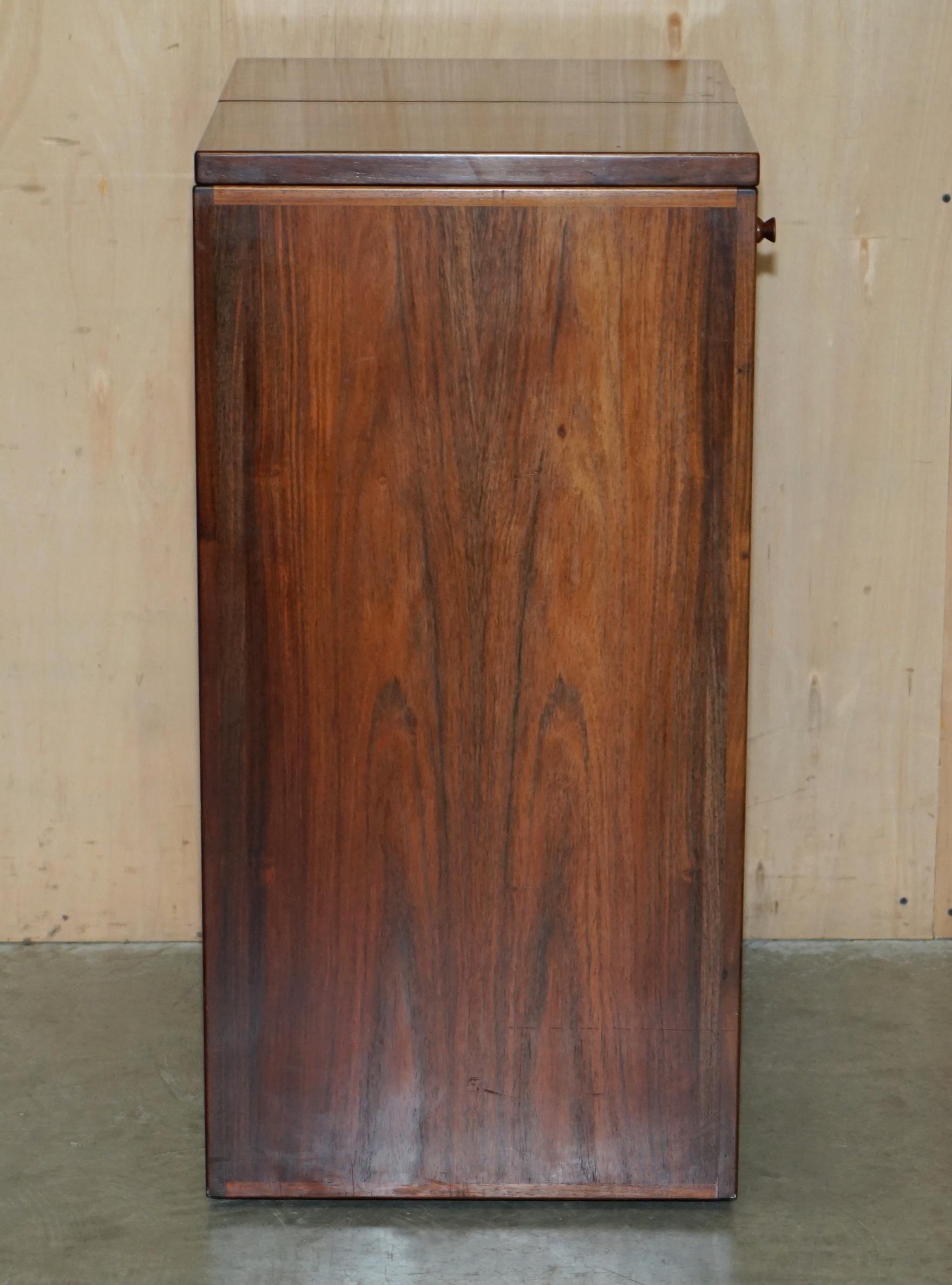 Hardwood RENO WAHL FOR DYRLUND ViNTAGE DANISH HARDWOOD METAMORPHIC CAPTAINS CAMPAIGN BAR For Sale