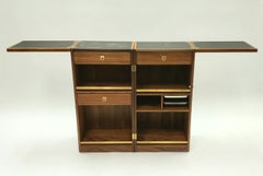 Reno Wahl Iversen Danish Teak Rolling Captains Bar