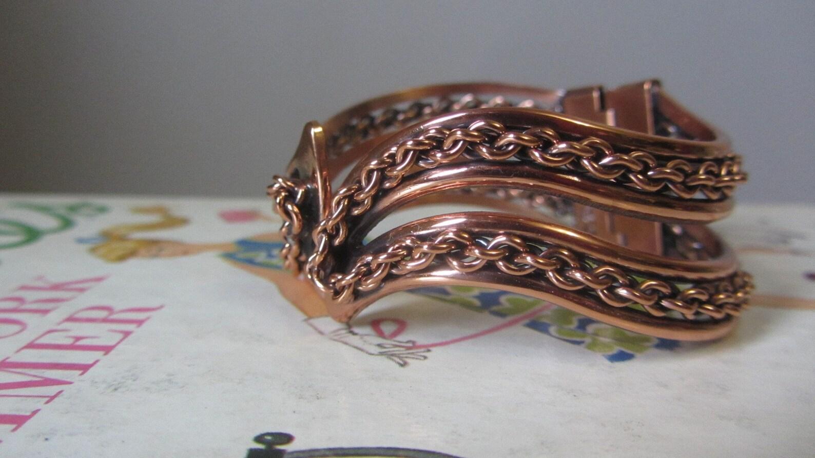 Pulsera de almejas de cobre Renoir, circa años 50 en venta 6