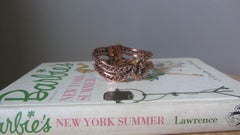 Pulsera de almejas de cobre Renoir, circa años 50