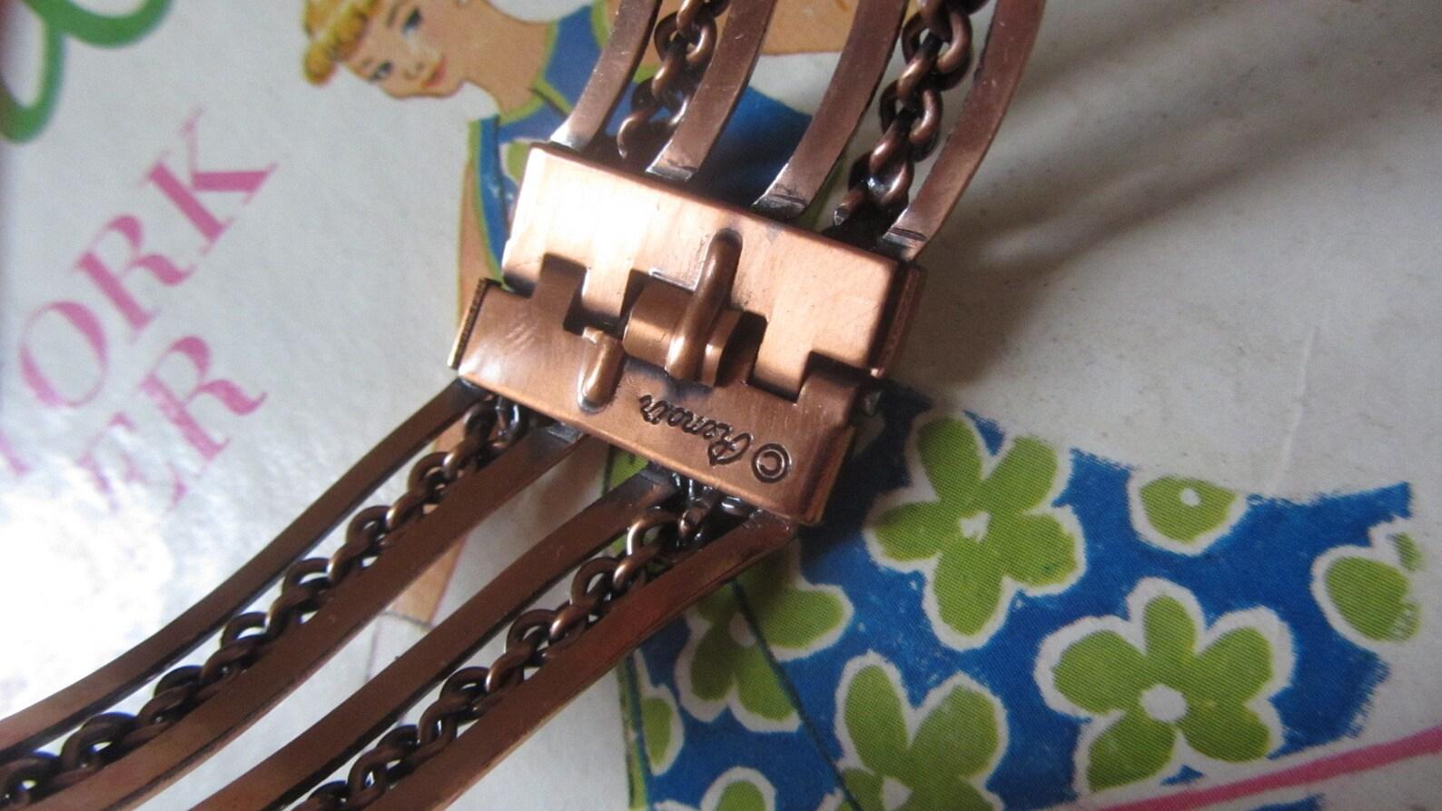 Pulsera de almejas de cobre Renoir, circa años 50 en venta 4