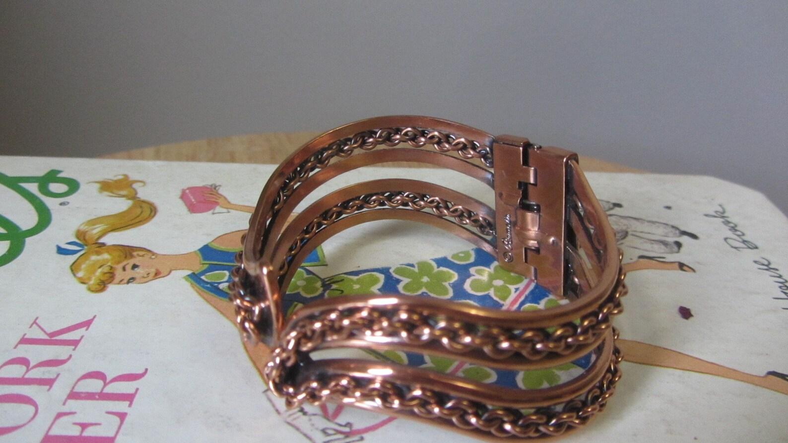 Pulsera de almejas de cobre Renoir, circa años 50 en venta 5