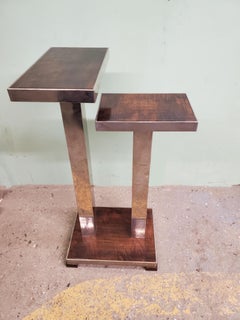 Rental of One French Art Deco Stepped Rosewood Table Attributed to Andre Ducaroy