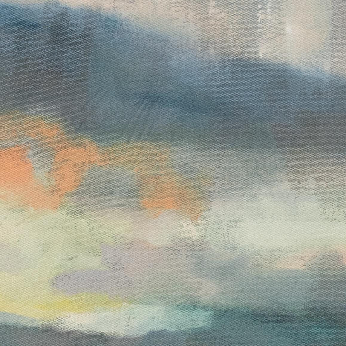 Esperando - Landscape Painting Gris de Rentia Retief