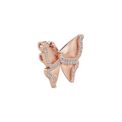 Renu Oberoi 18kt Rose Gold Diamond-cut Pavé Stud Earrings, Avia Collection