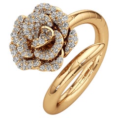 18kt Yellow Gold & Diamond Ring, La Vie En Rose by Renu Oberoi