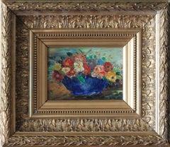 Antique Floral oil painting, floral still life, flower still life