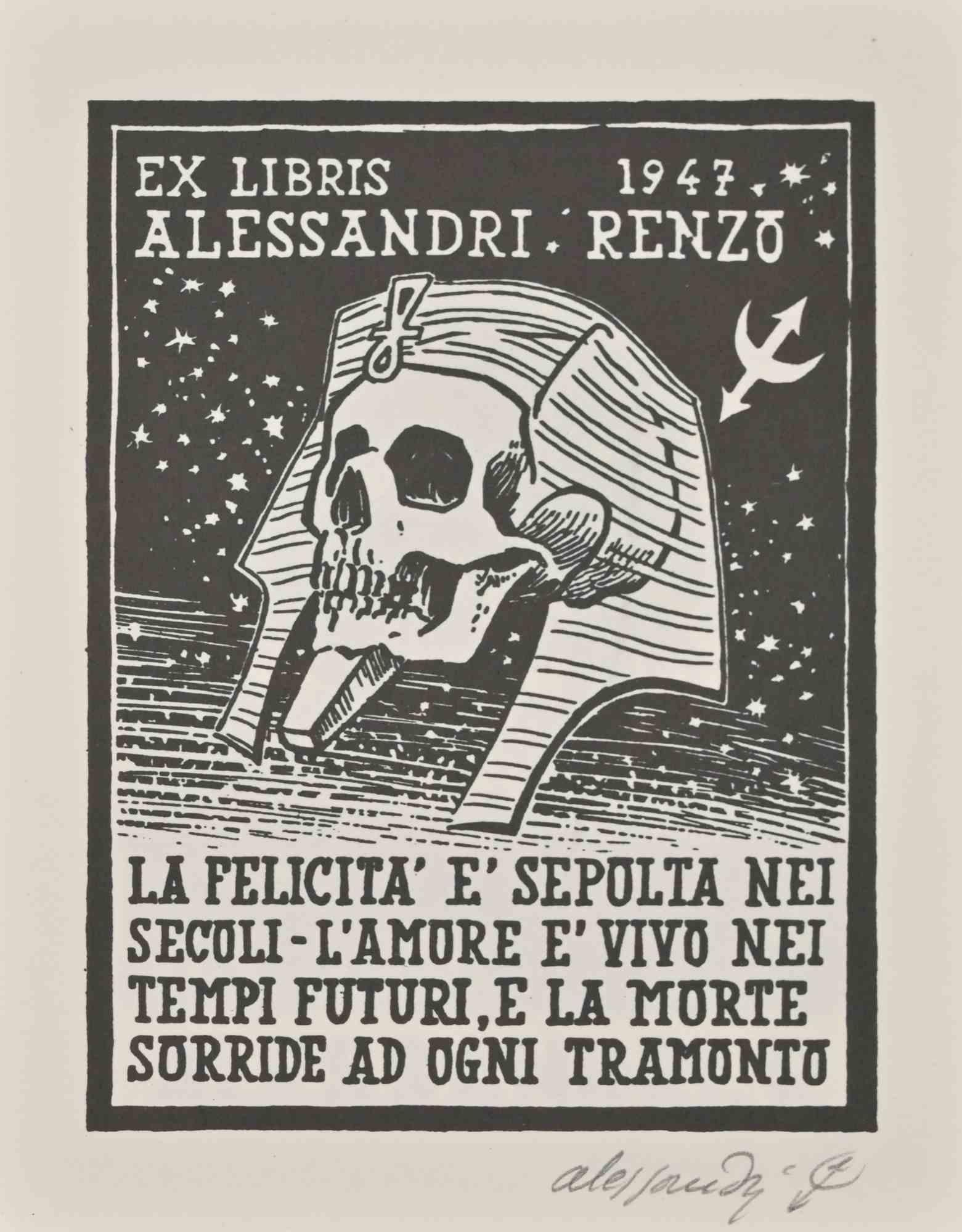 Gravure sur bois réalisée par Renzo Alessandri dans les années 1950.

Signé à la main au crayon.

Très bon état.