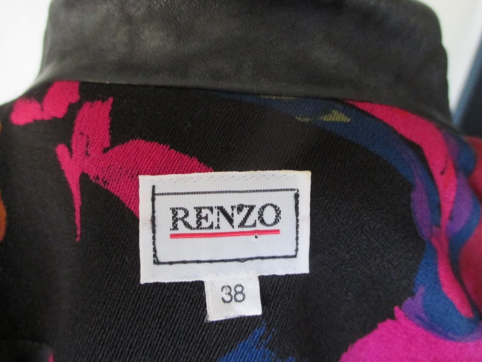 Renzo Blazer with Leather Details  For Sale 1