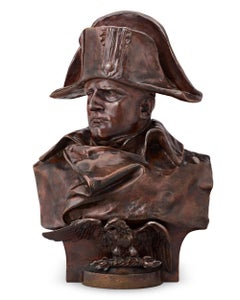 Antique Bronze Bust Of Napoleon By Renzo Colombo